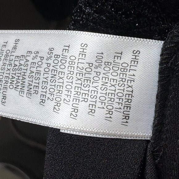 $219 Adrianna Papell Jumpsuit Size 2 Black Sleeveless Lace Sequins Mesh Evening - Picture 9 of 12